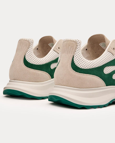 Casablanca Stade Suede White / Green Low Top Sneakers - 2