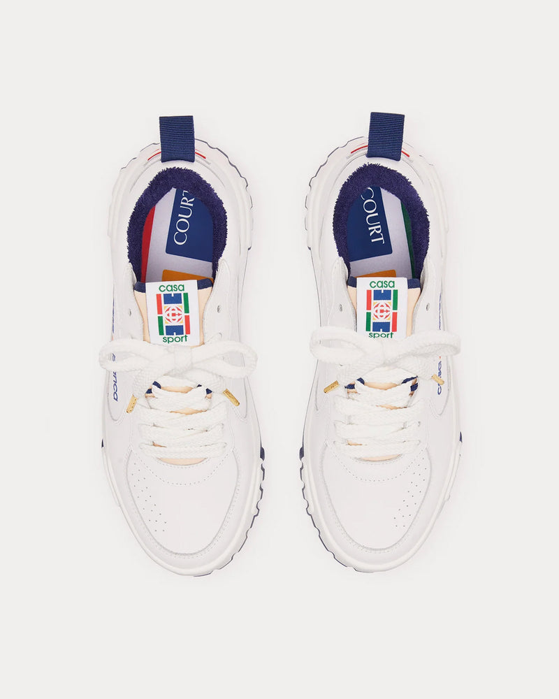 Casablanca The Court White / Navy Low Top Sneakers - 2