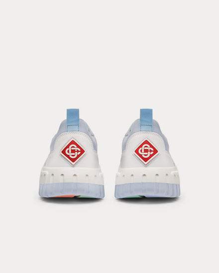 Casablanca The Court White / Power Blue Low Top Sneakers - 4