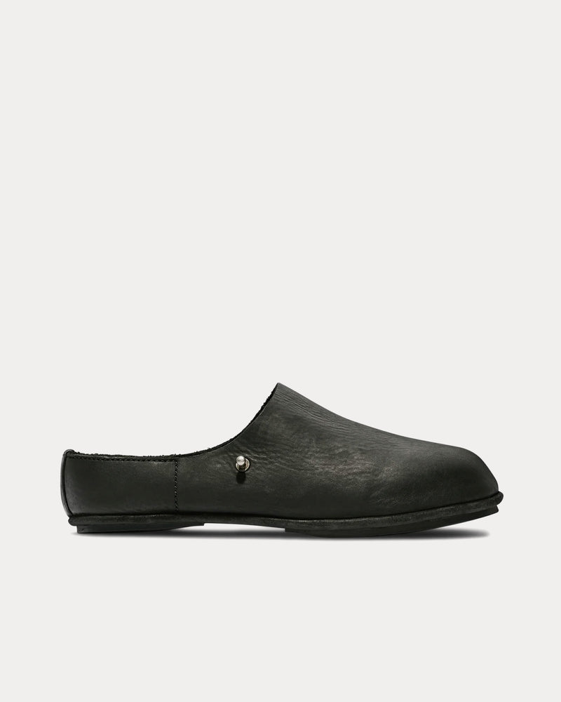 Casey Casey x Guidi Leather Black Clogs - 1