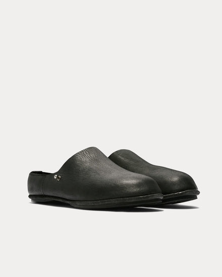 Casey Casey x Guidi Leather Black Clogs - 2