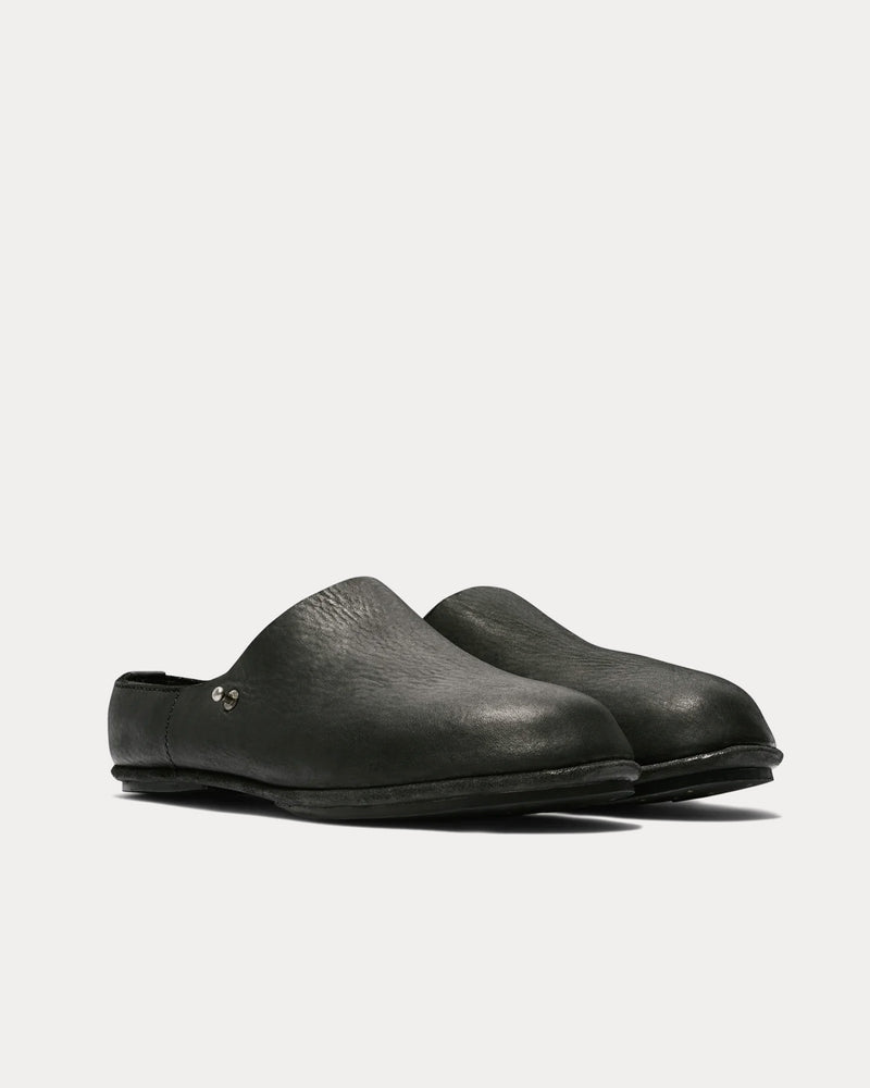 Casey Casey x Guidi Leather Black Clogs - 2