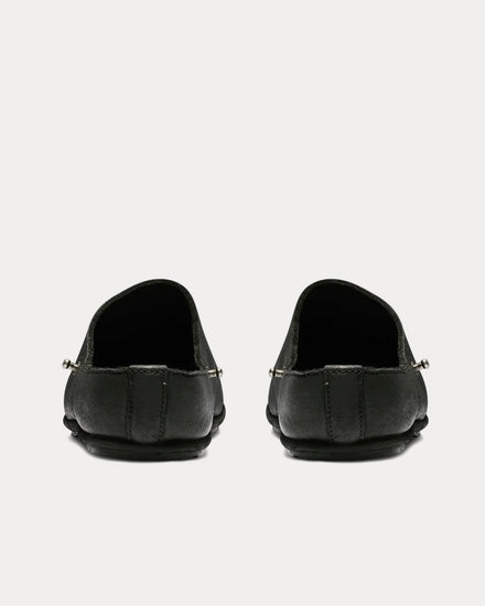 Casey Casey x Guidi Leather Black Clogs - 3
