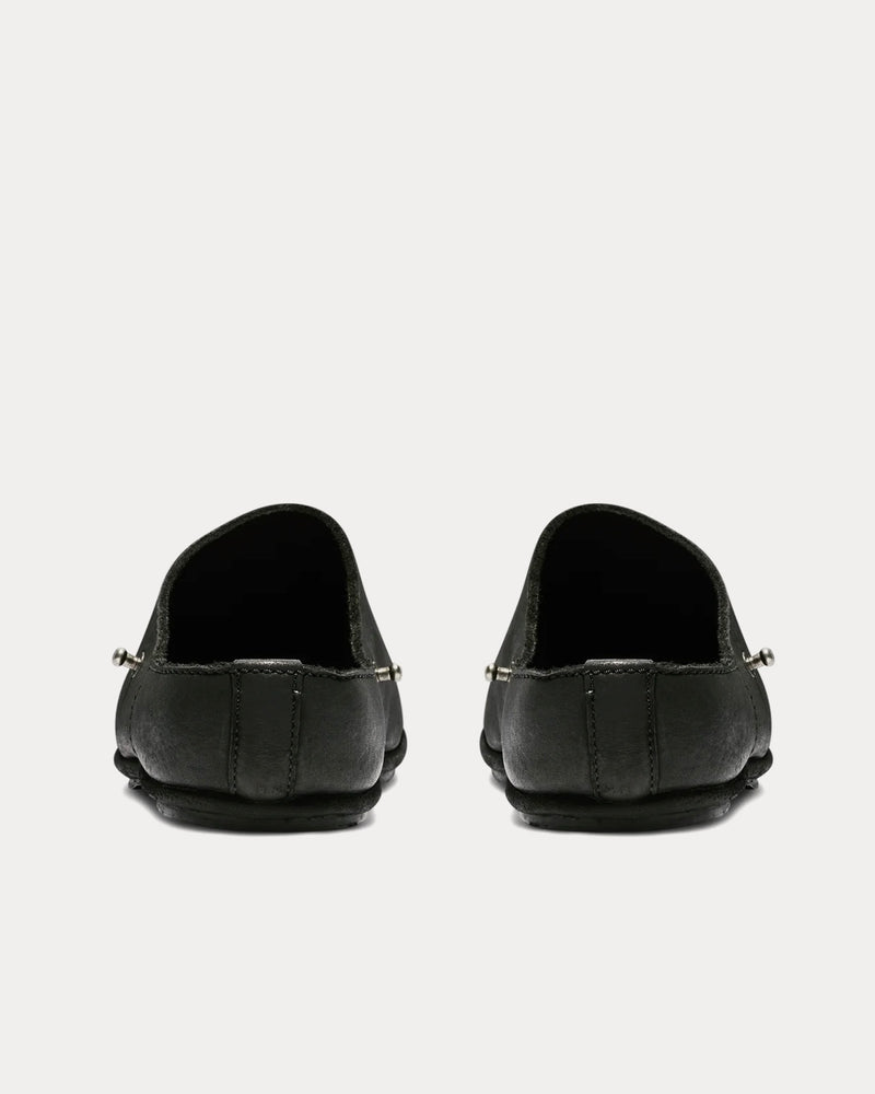 Casey Casey x Guidi Leather Black Clogs - 3