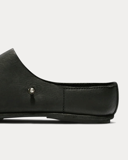 Casey Casey x Guidi Leather Black Clogs - 4