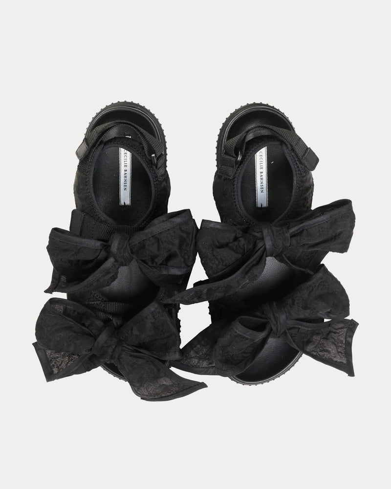 Cecilie Bahnsen Women's Valeria Margueritte Black Sandals Cecilie Bahnsen Women's Valeria Margueritte Black Sandals
