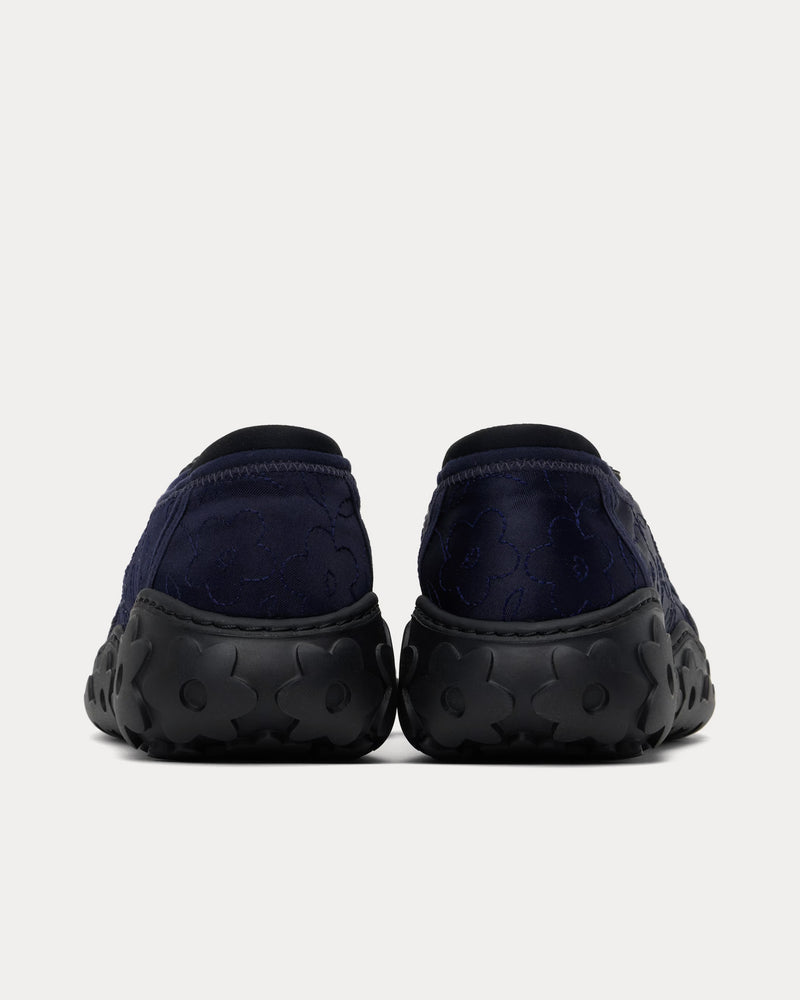 【関税込み】Cecilie Bahnsen ネイビー Alina スニーカー ALINA | SNEAKER EMBROIDERED SATIN NAVY