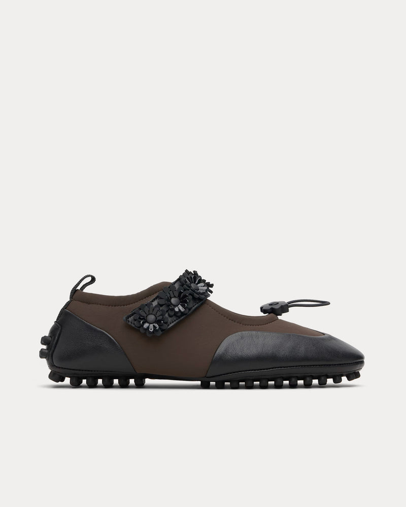 Cecilie Bahnsen Bess Mary Jane Brown Slip ons - 1