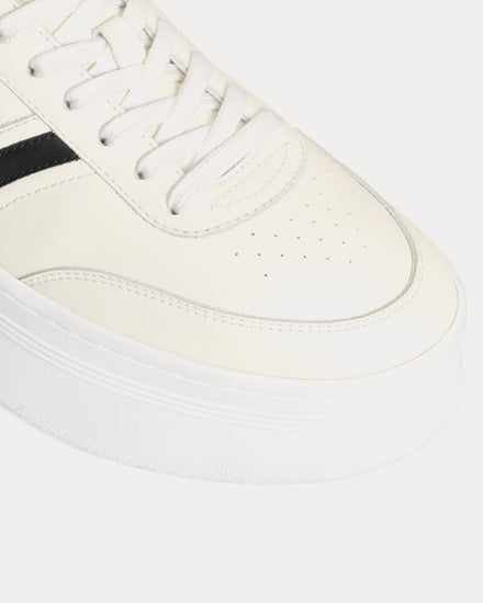 Celine Block with Back Triomphe & Wedge Outsole Milk / Black Low Top Sneakers - 4