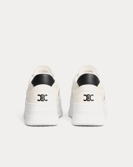 Celine Block with Back Triomphe & Wedge Outsole Milk / Black Low Top Sneakers - 3