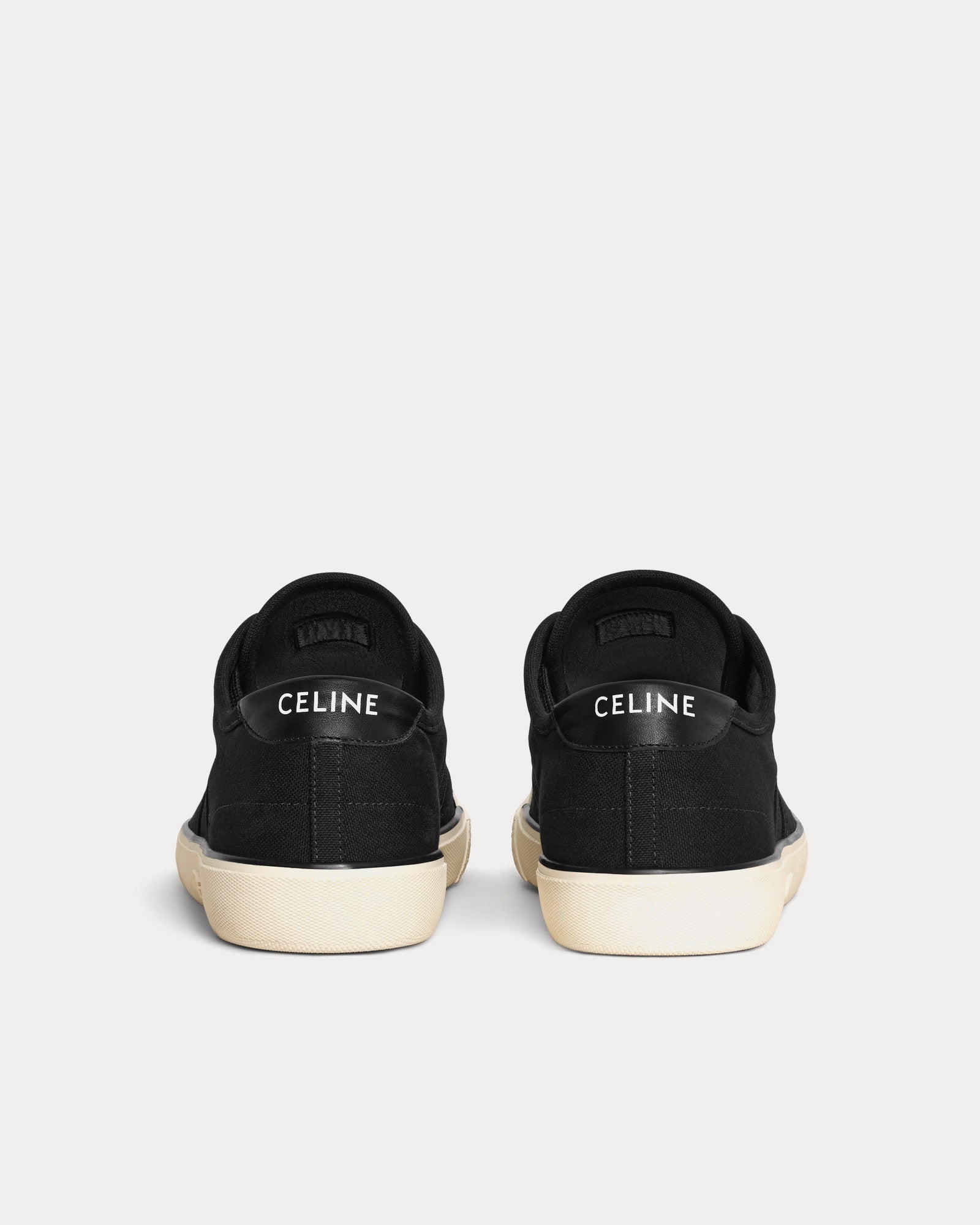 Celine - AS-01 Alan Canvas & Calfskin Black Low Top Sneakers