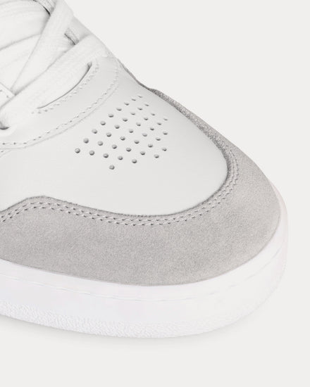 Celine CT-10 Lace-Up Calfskin & Suede Optic White / Grey Low Top Sneakers - 4