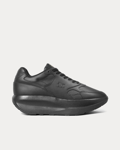 Celine Rocker Tumbled Calfskin Black Low Top Sneakers