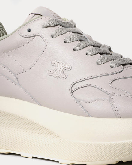 Celine Rocker Tumbled Calfskin Grey Low Top Sneakers - 5