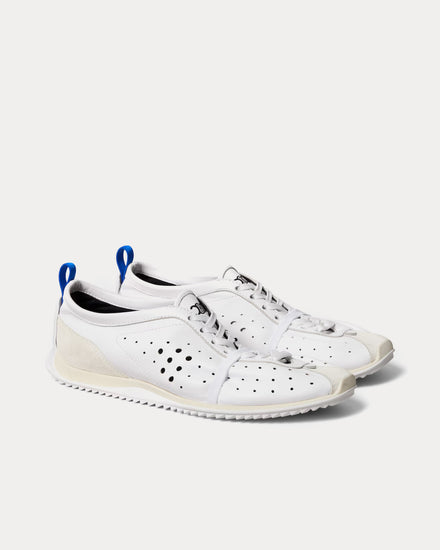 Celine Soft Stretch Lambskin & Suede Optic White Low Top Sneakers - 2