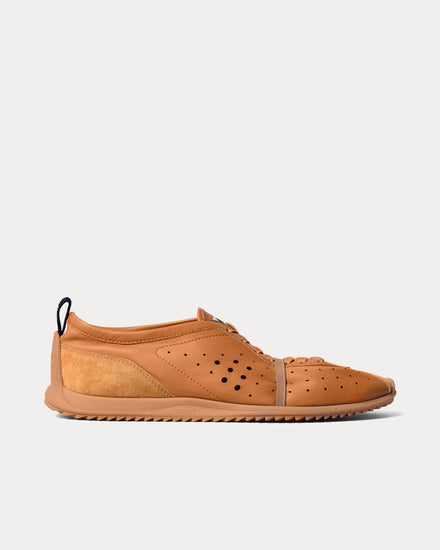Celine Soft Stretch Lambskin & Suede Sahara Low Top Sneakers - 1
