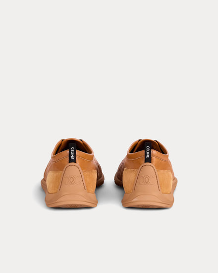 Celine Soft Stretch Lambskin & Suede Sahara Low Top Sneakers - 2