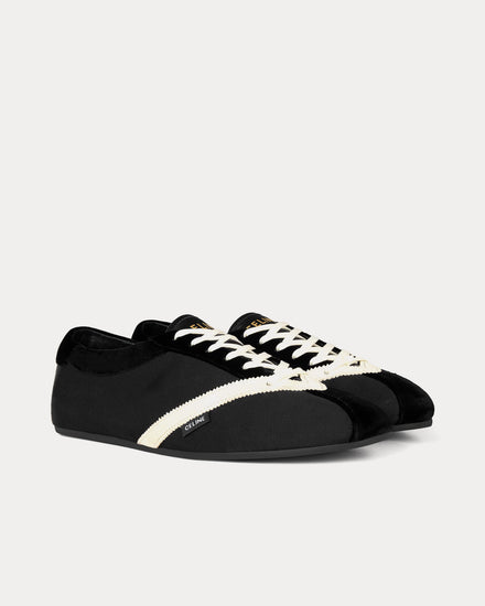 Celine The Flat Black / White Low Top Sneakers - 2