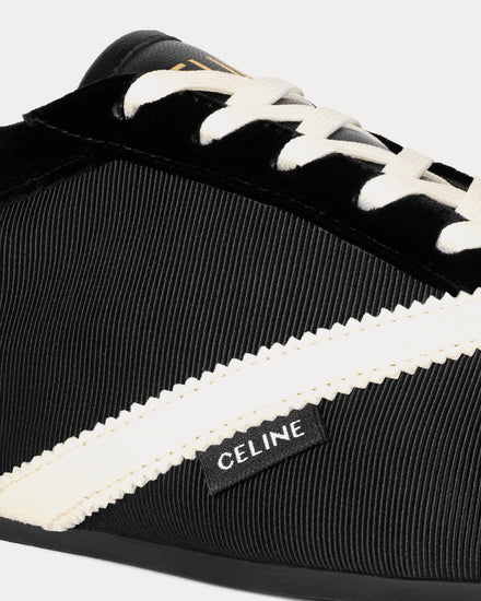 Celine The Flat Black / White Low Top Sneakers - 3