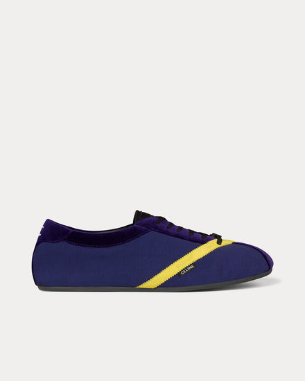 Celine The Flat Purple / Yellow Low Top Sneakers - 1
