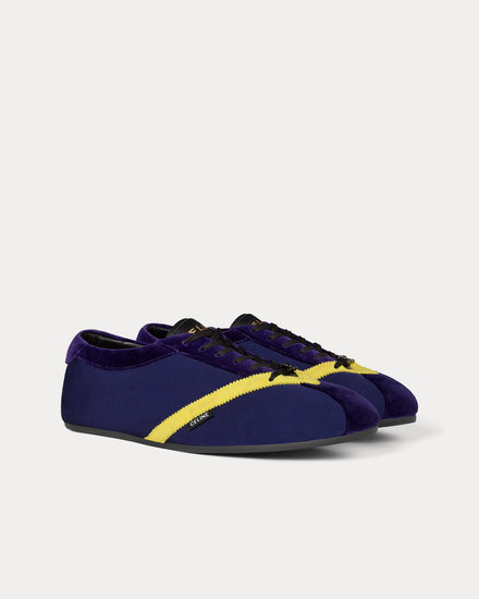 Celine The Flat Purple / Yellow Low Top Sneakers - 2