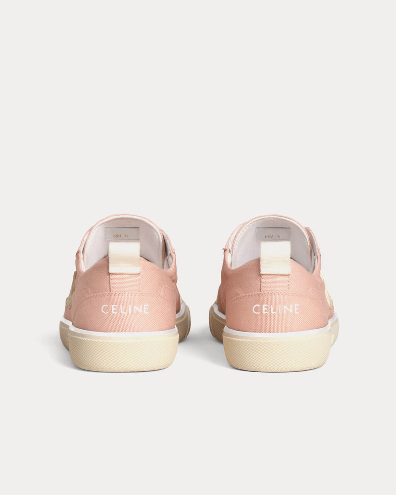 Celine Alan Triomphe in Canvas Rosewood Low Top Sneakers - 3