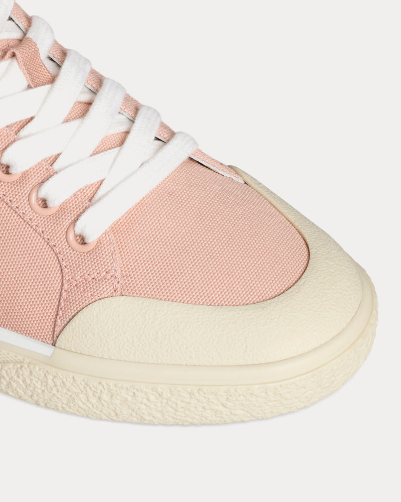 Celine Alan Triomphe in Canvas Rosewood Low Top Sneakers - 4
