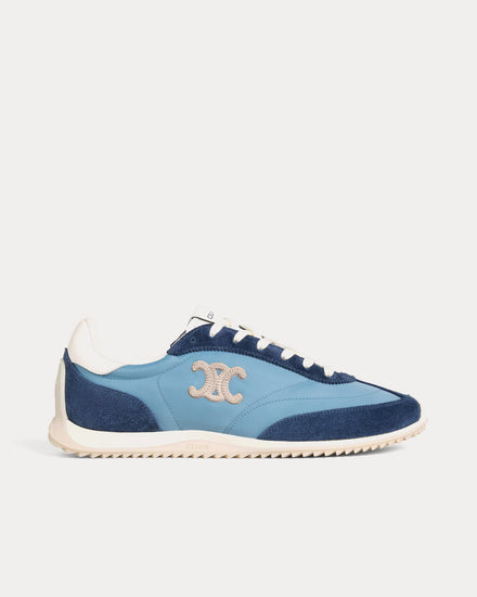 Celine Racer Denim Blue / Navy Low Top Sneakers - 1