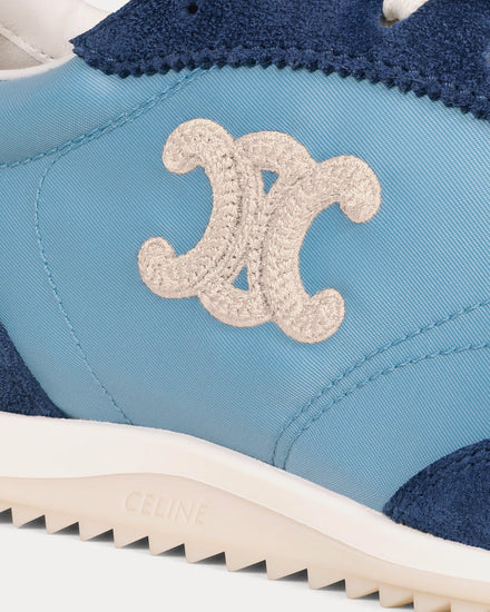 Celine Racer Denim Blue / Navy Low Top Sneakers - 4