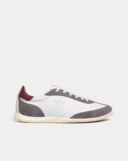 Celine Racer Grey / Burgundy Low Top Sneakers - 1