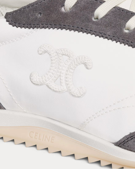 Celine Racer Grey / Burgundy Low Top Sneakers - 3