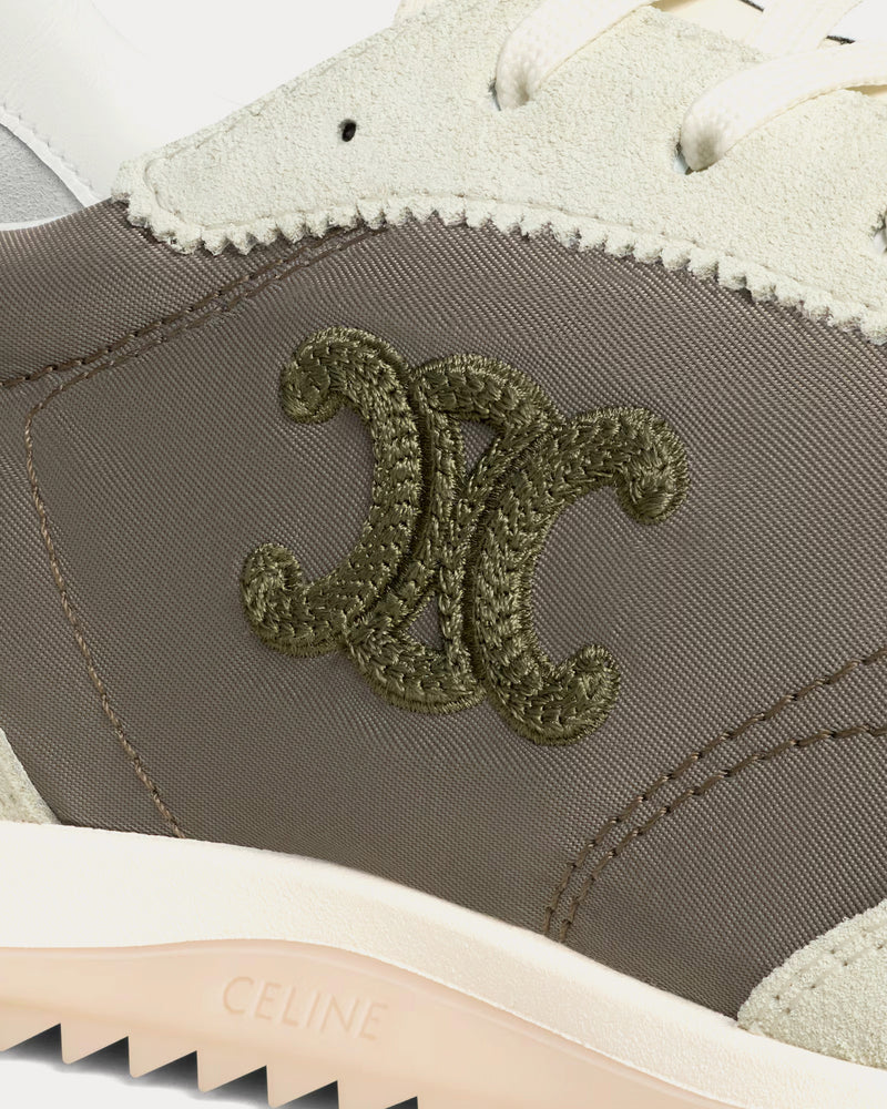 Celine Racer Khaki / Grey Low Top Sneakers - 4