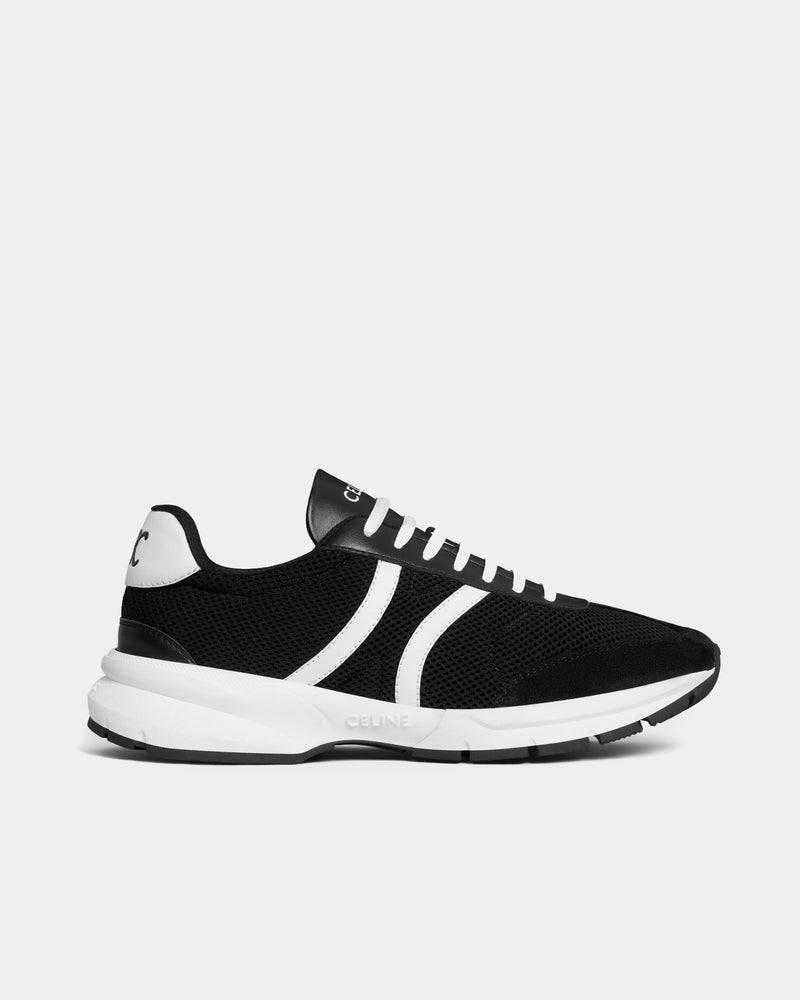 Celine Women's CR-01 Runner Mesh, Calfskin & Suede Black