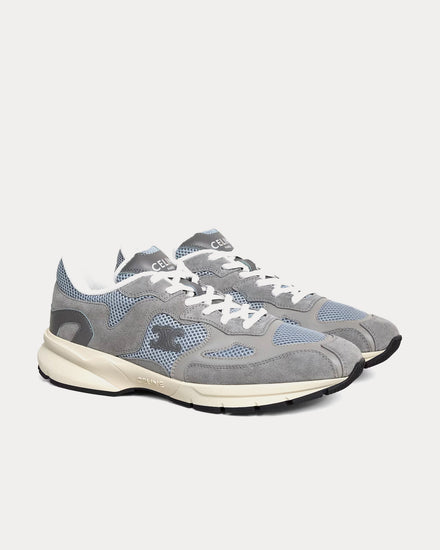 Celine Runner Suede Calfskin & Mesh Grey / Ecru Low Top Sneakers - 2