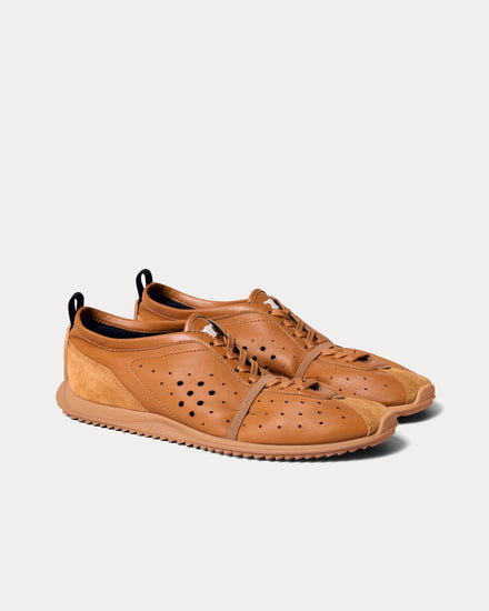 Celine Soft Stretch Lambskin & Suede Sahara Low Top Sneakers - 2