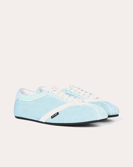 Celine The Flat Light Blue / Optic White Low Top Sneakers - 2