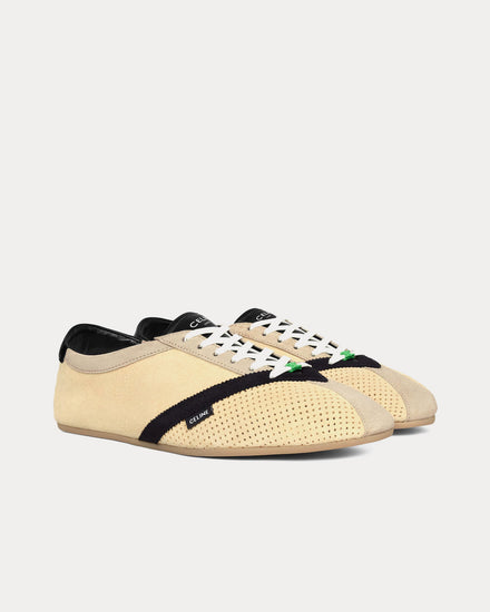 Celine The Flat Ecru / Black Low Top Sneakers - 2