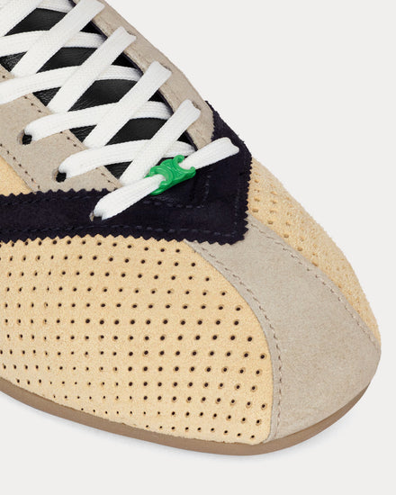 Celine The Flat Ecru / Black Low Top Sneakers - 5
