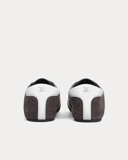 Celine The Flat Grey / White Low Top Sneakers - 3