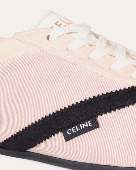 Celine The Flat Pink / Black Low Top Sneakers - 3