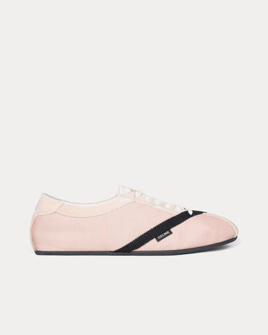 Celine The Flat Pink / Black Low Top Sneakers