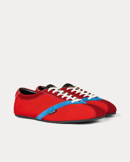 Celine The Flat Red / Electric Blue Low Top Sneakers - 2
