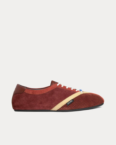 Celine The Flat Rust / Ecru Low Top Sneakers