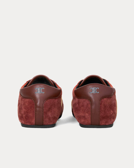 Celine The Flat Rust / Ecru Low Top Sneakers - 3