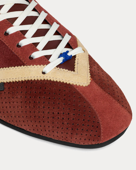 Celine The Flat Rust / Ecru Low Top Sneakers - 5