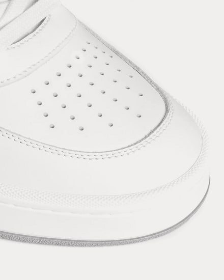 Celine CT-09 Calfskin Leather & Mesh Optic White / Grey Low Top Sneakers - 4