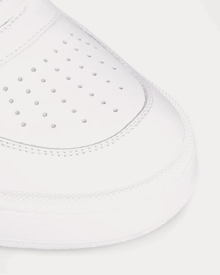 Celine CT-09 Calfskin Leather & Mesh Optic White Low Top Sneakers - 4