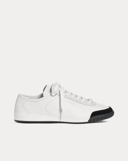 Chanel Calfskin & Suede Calfskin White Low Top Sneakers - 1