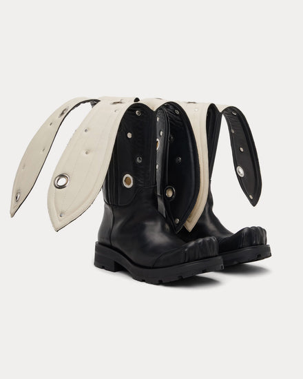 Charles Jeffrey LOVERBOY Banana Moggies Black Boots - 2