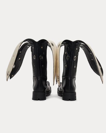 Charles Jeffrey LOVERBOY Banana Moggies Black Boots - 3